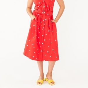 SOLD NEW BAN.DO Daisy Easy Button-Up Skirt Size S